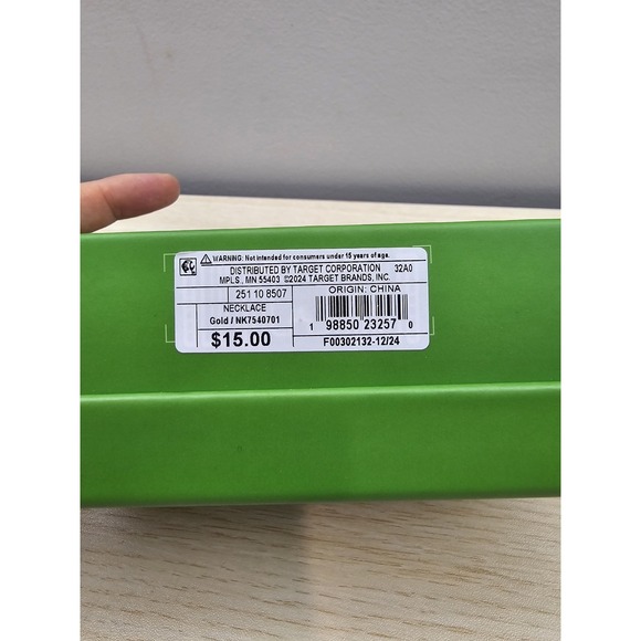 Kate Spade x Target Gold Strawberry Tennis Necklace Charm Pendant Limited - Picture 2 of 3